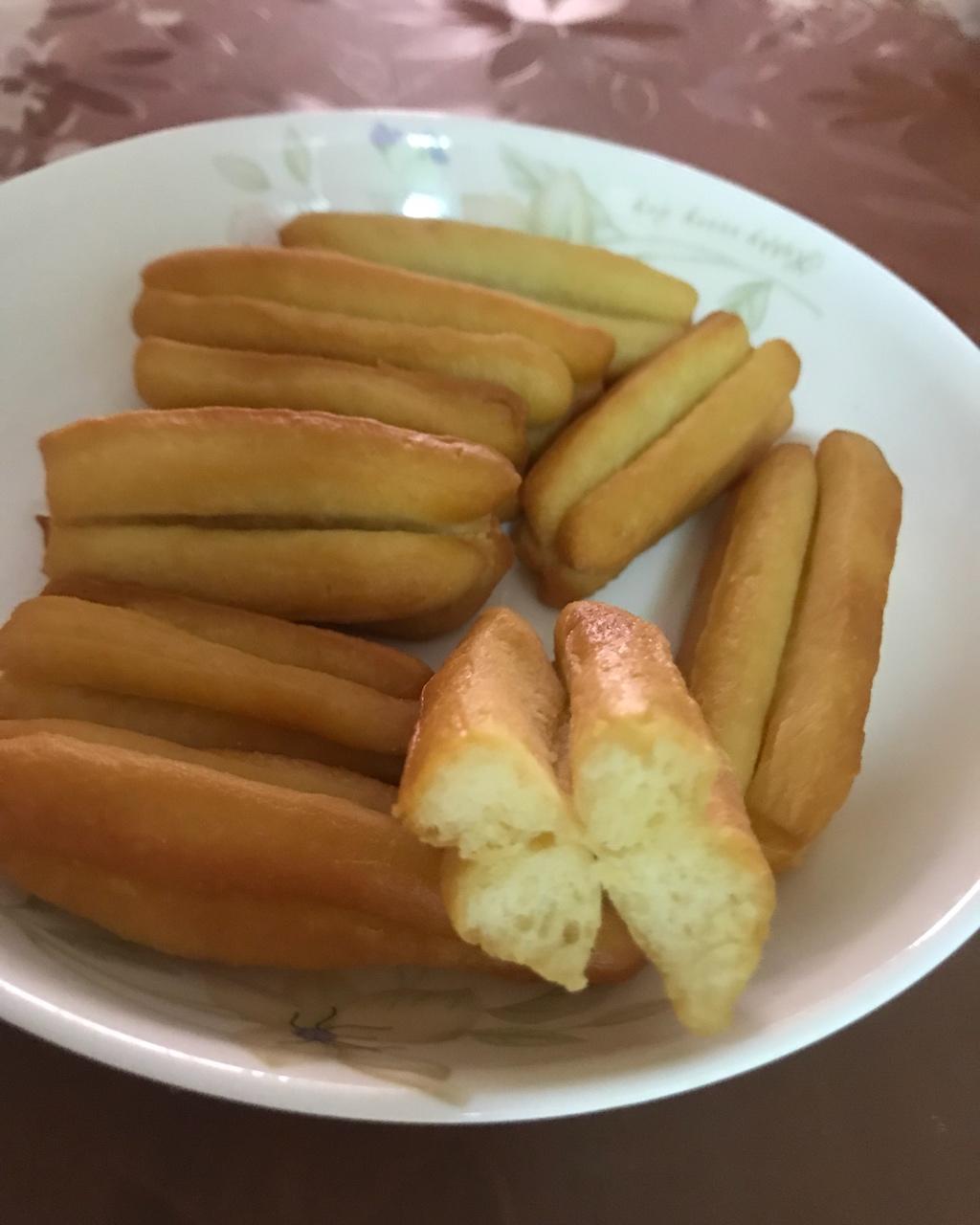 自制无泡打粉油条