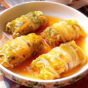 白菜肉糜卷