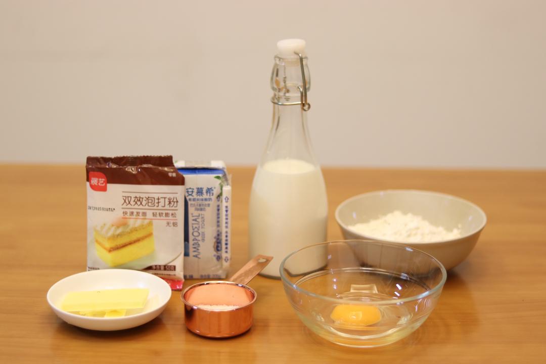 纯奶手撕吐司的做法 步骤1