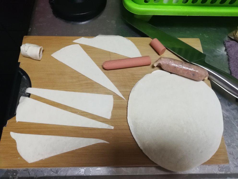 快手早餐：手抓饼变可颂面包（空气炸锅）