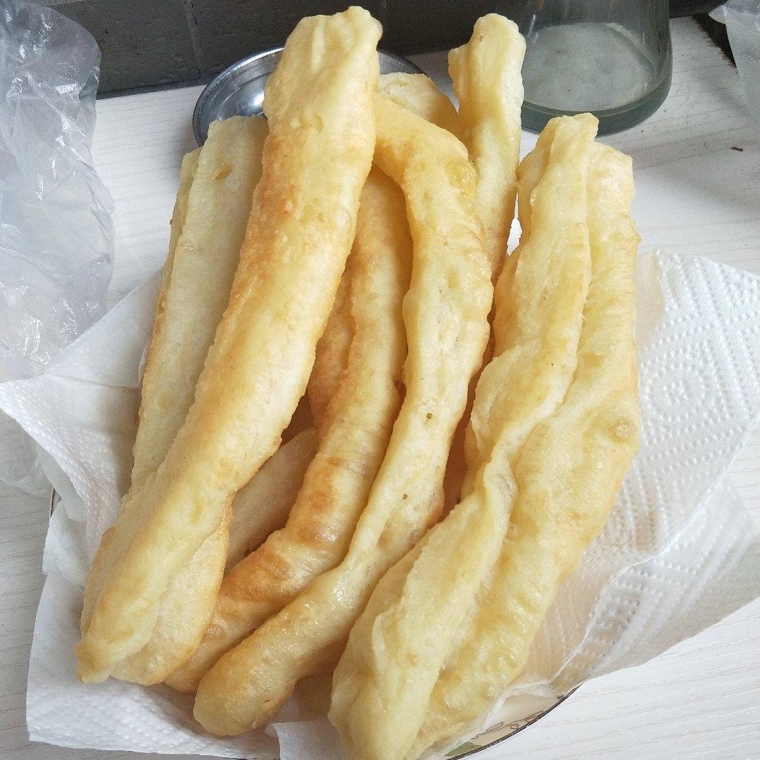 自制无泡打粉油条