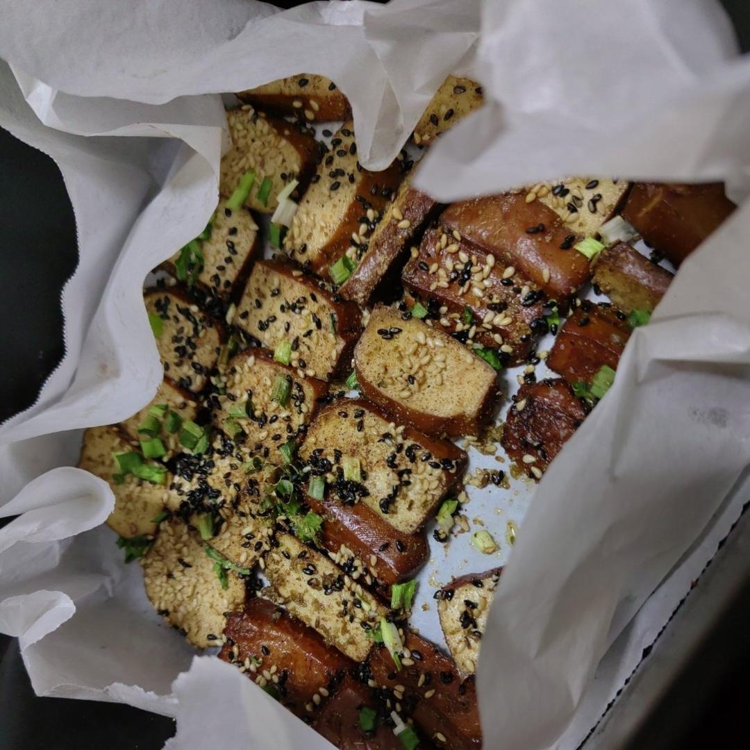 空气炸锅低脂五香豆干