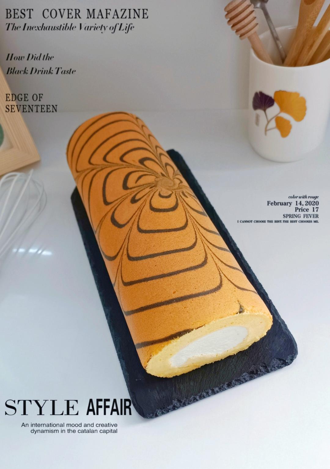 原味戚风蛋糕卷（不开裂/不掉皮）