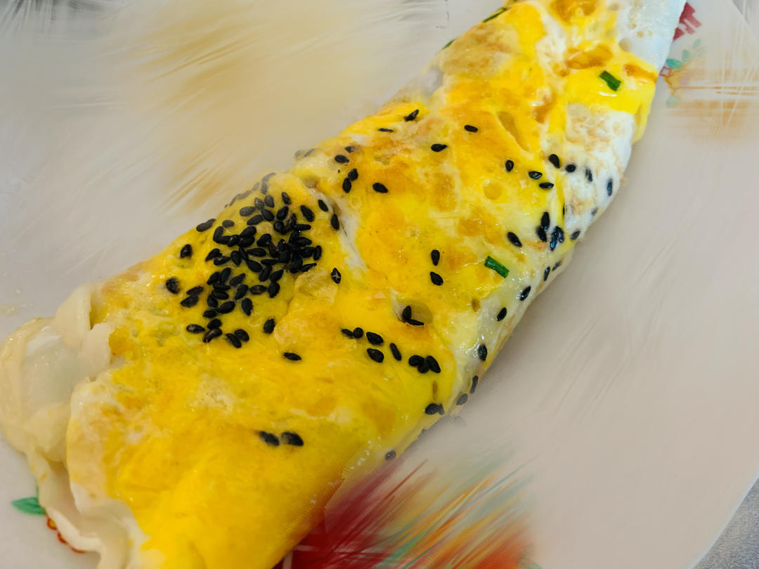 上海蛋饼，柔软的面皮是灵魂啊！