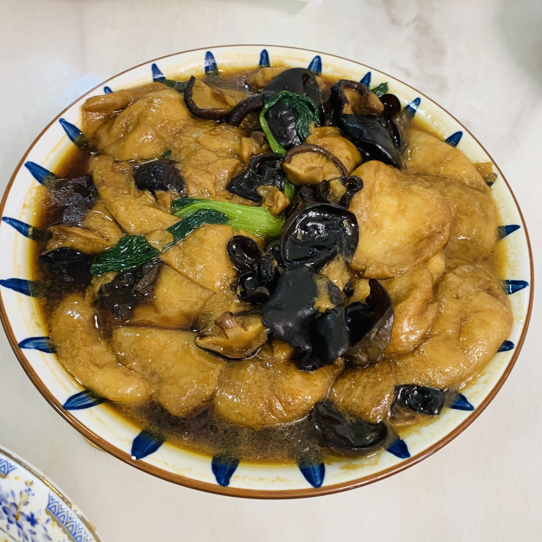 青菜香菇面筋煲🍲