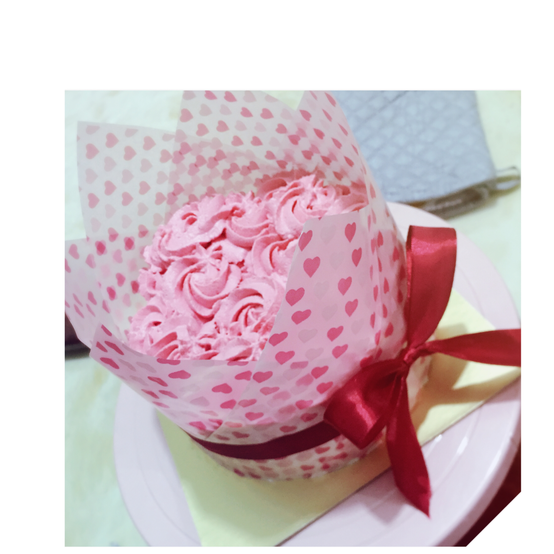 蛋糕裱花—简单花束蛋糕