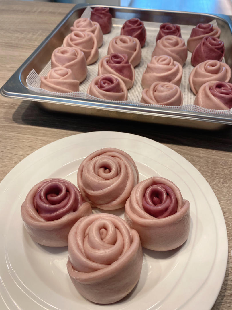 玫瑰花馒头