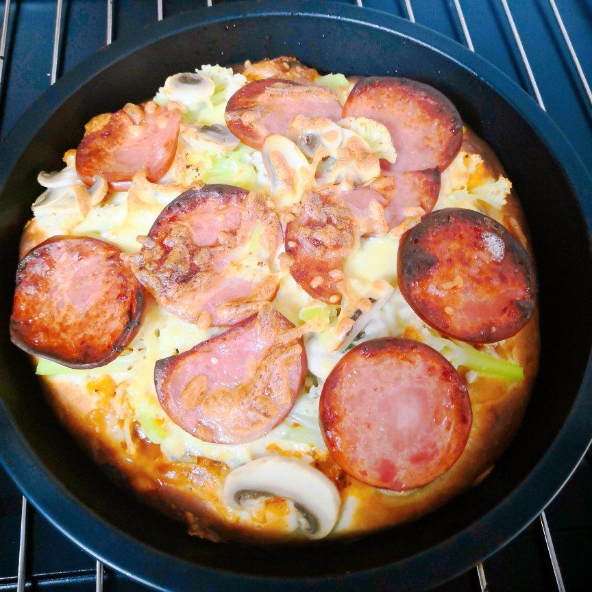 🍕单手披萨｜卡卡爸·教小白｜第一张披萨