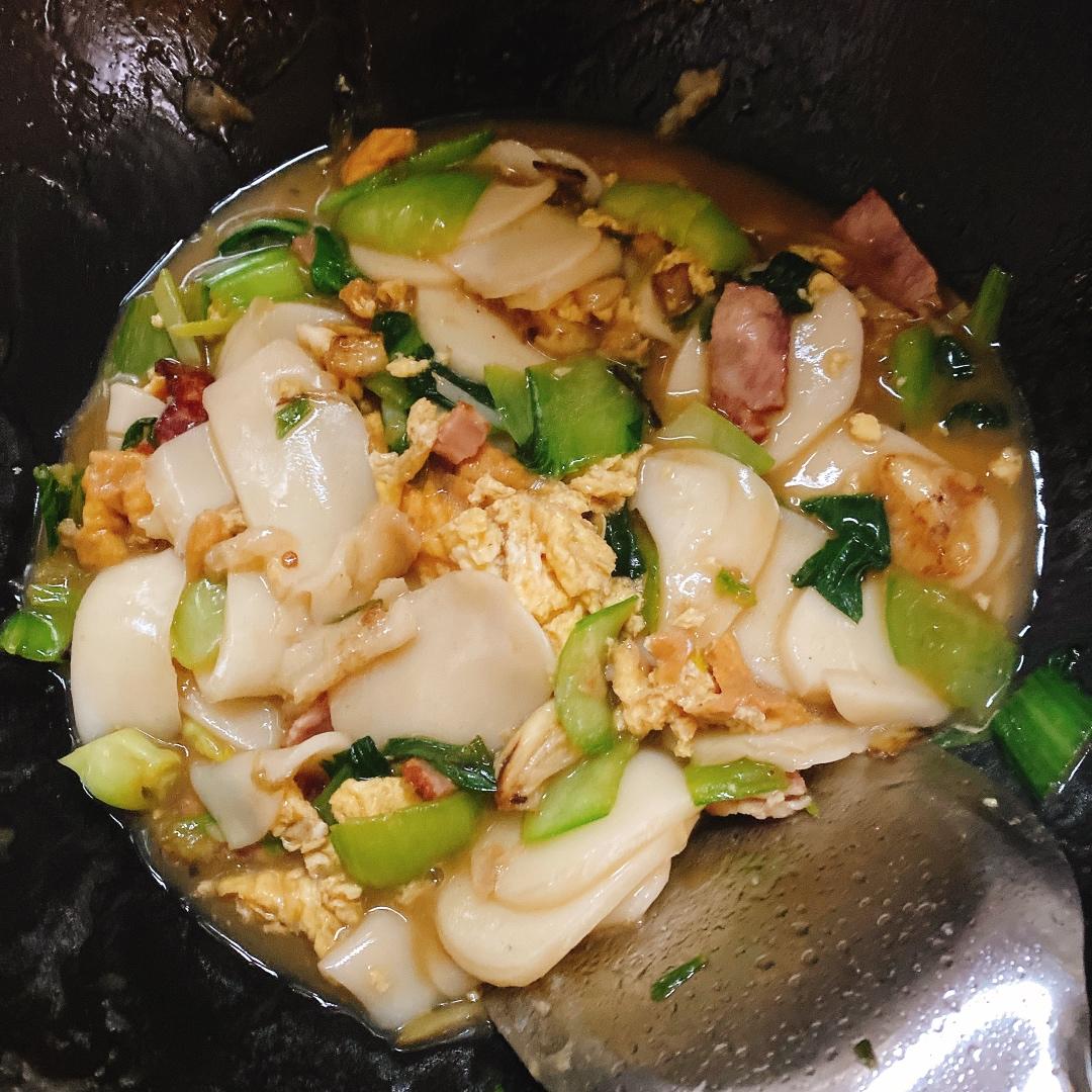 鸡蛋炒年糕