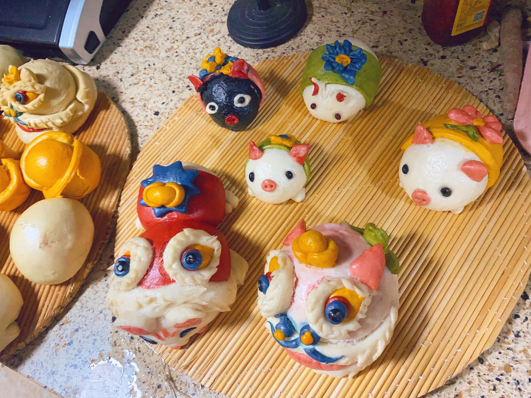 🧨潮·国粹｜萌·醒狮馒头