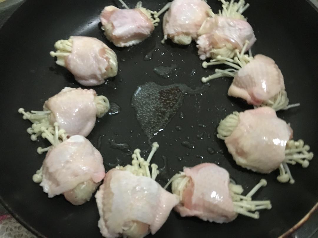 照烧鸡福包（无骨鸡翅包金针菇）