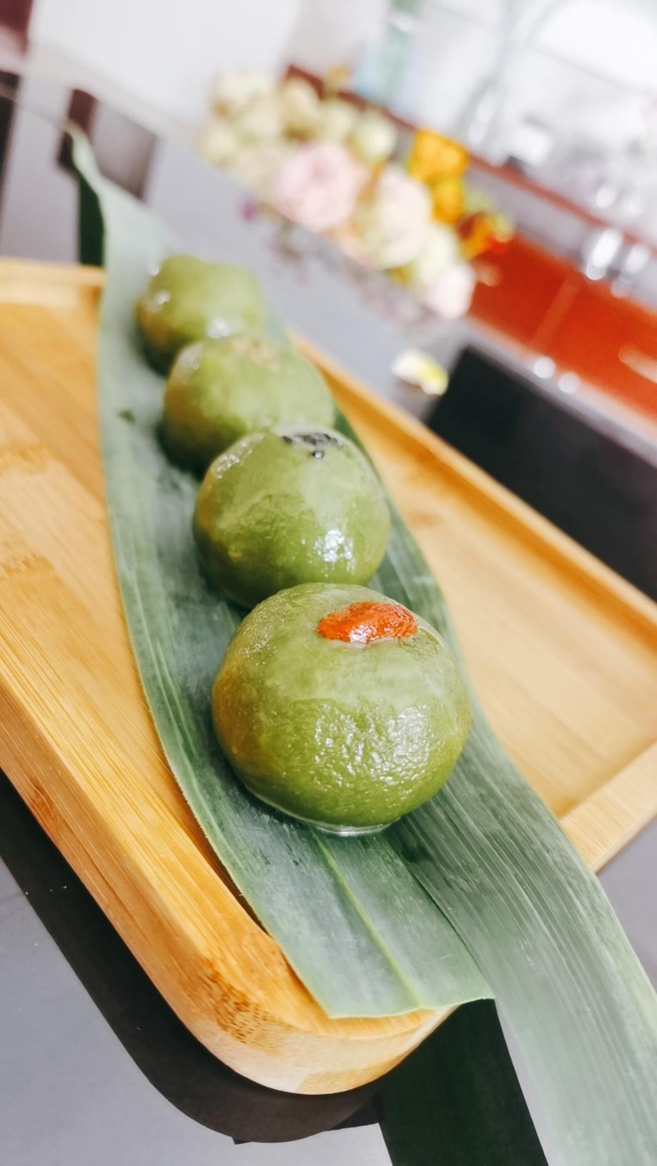 艾草青团的做法