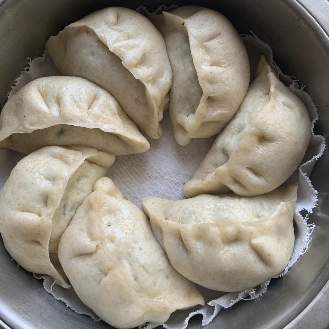 虾皮粉丝小白菜包子
