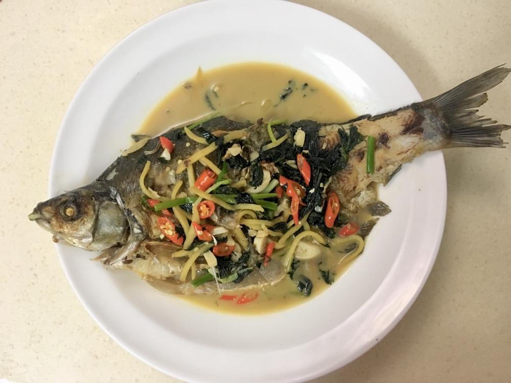 紫苏焖鱼(附上煎鱼小技巧)