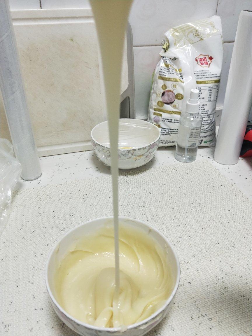 拉丝麻薯隔夜冷藏不变硬的实验成功，三夜依然拉丝