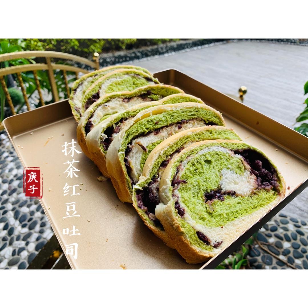 抹茶蜜豆吐司