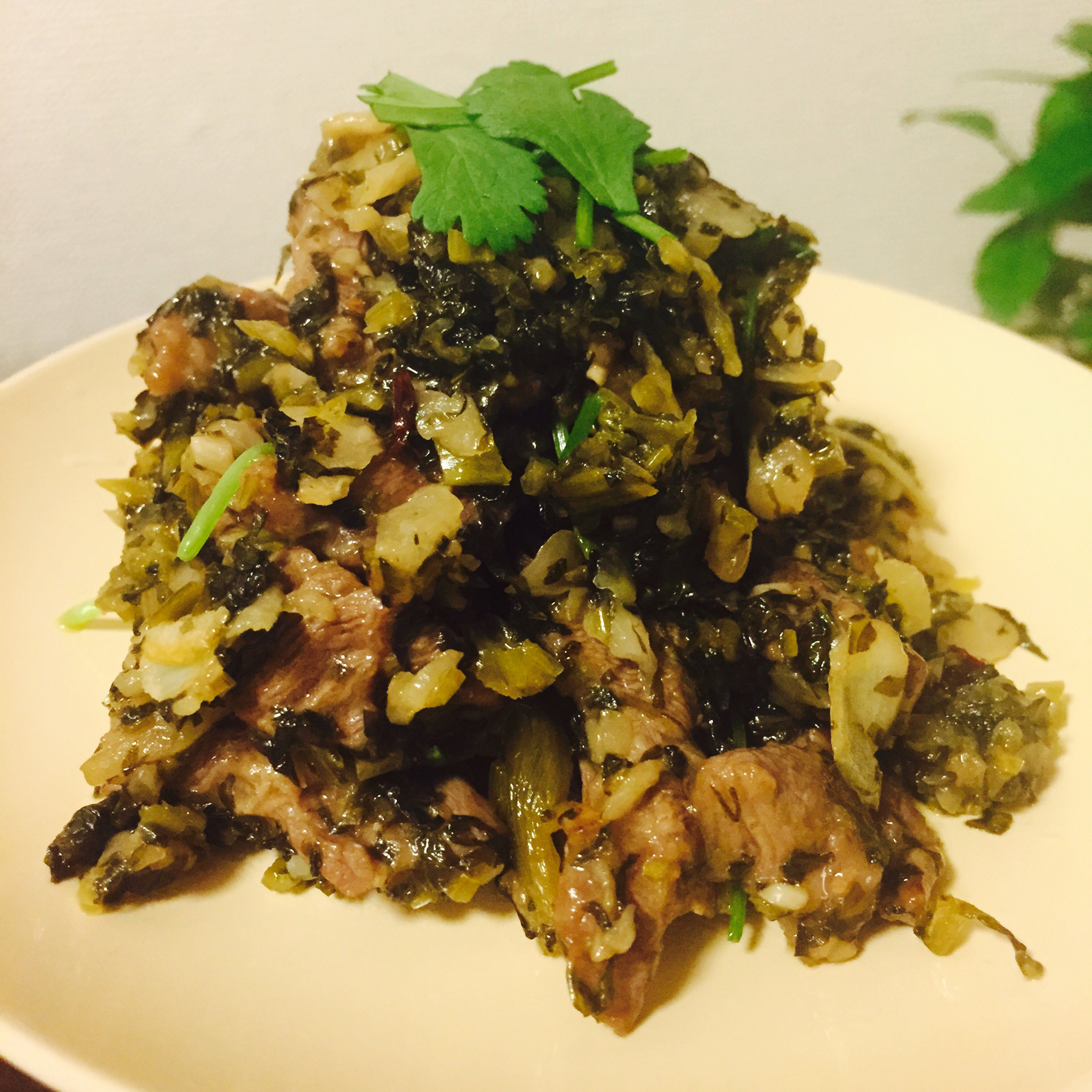 牛肉炒酸菜