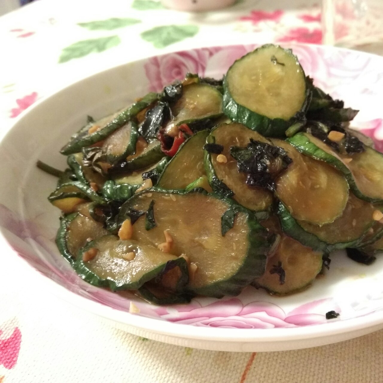 紫苏煎黄瓜