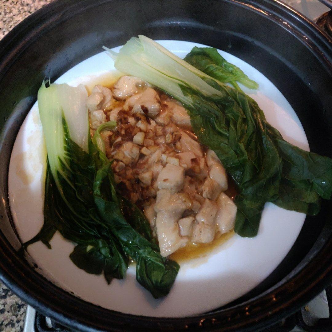 蒜蓉蒸鸡胸（鸡腿）