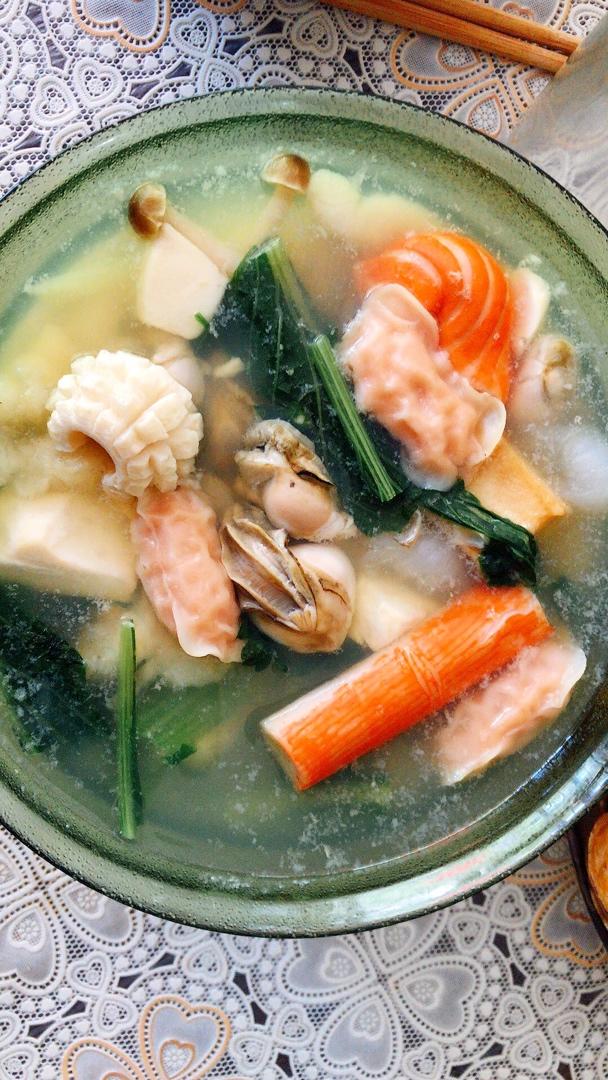 鲜香滑嫩低卡减肥豆腐秋葵汤