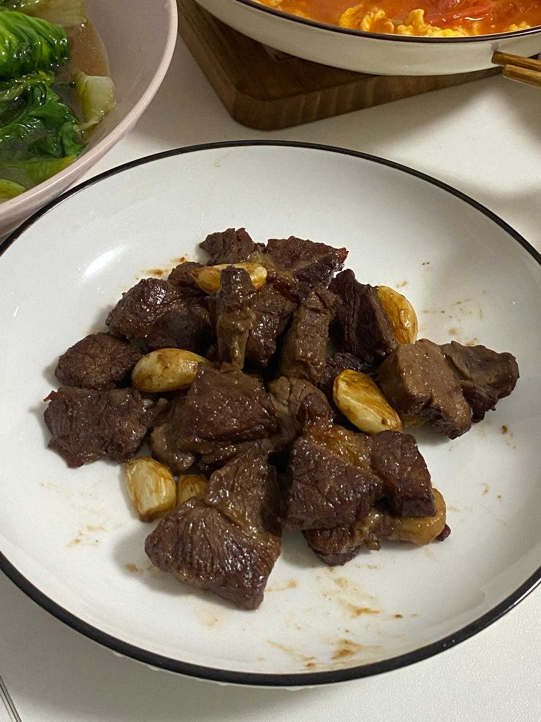 蒜香牛肉粒 空气炸锅版