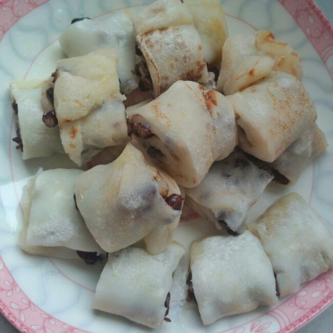 糯米红豆卷
