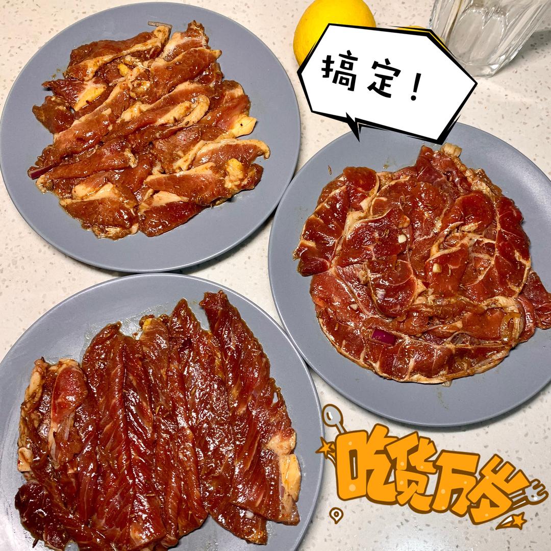 总共分两步的烤牛肉