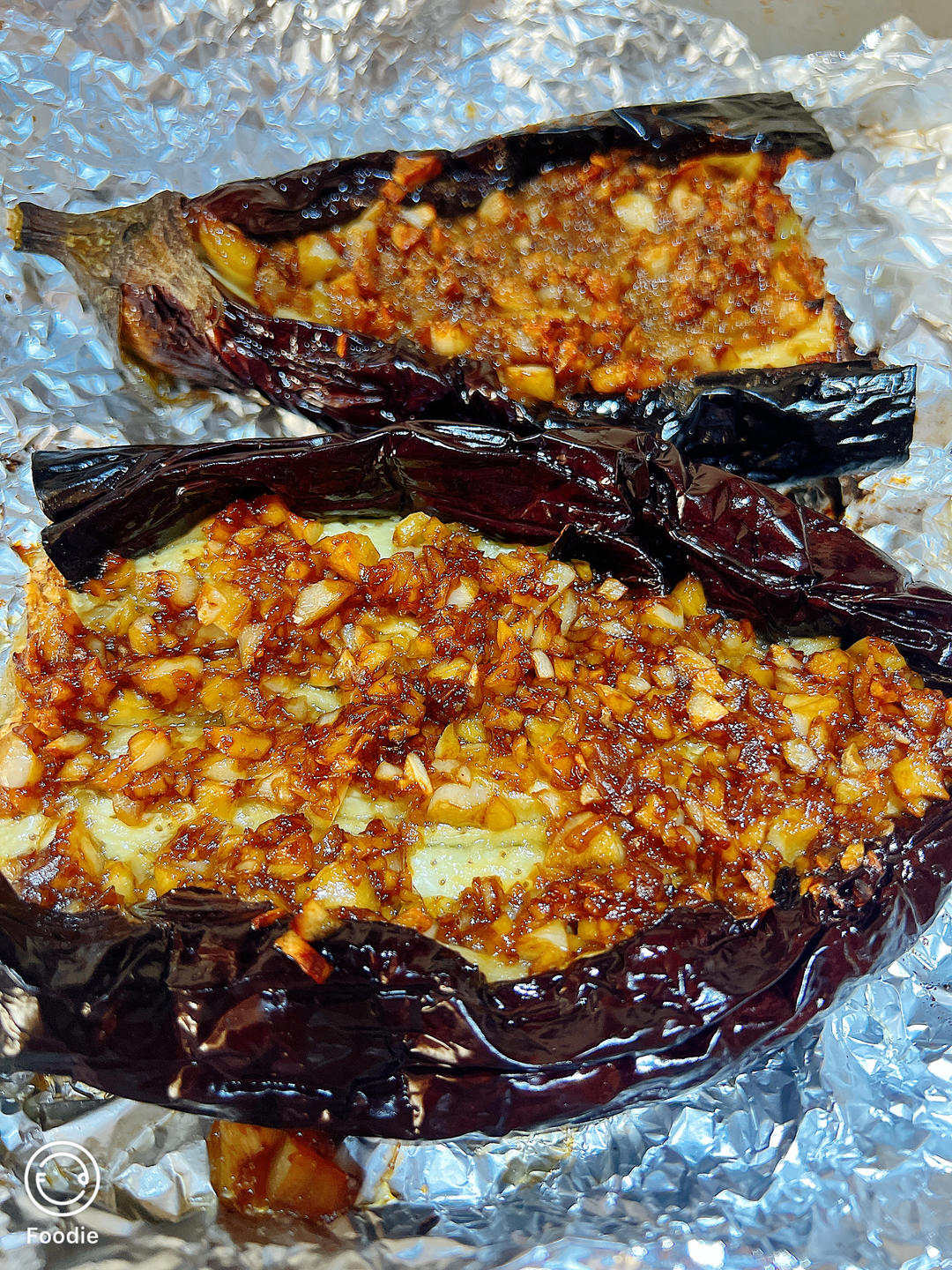 🔥蒜蓉烤茄子🍆｛空气炸锅食谱｝