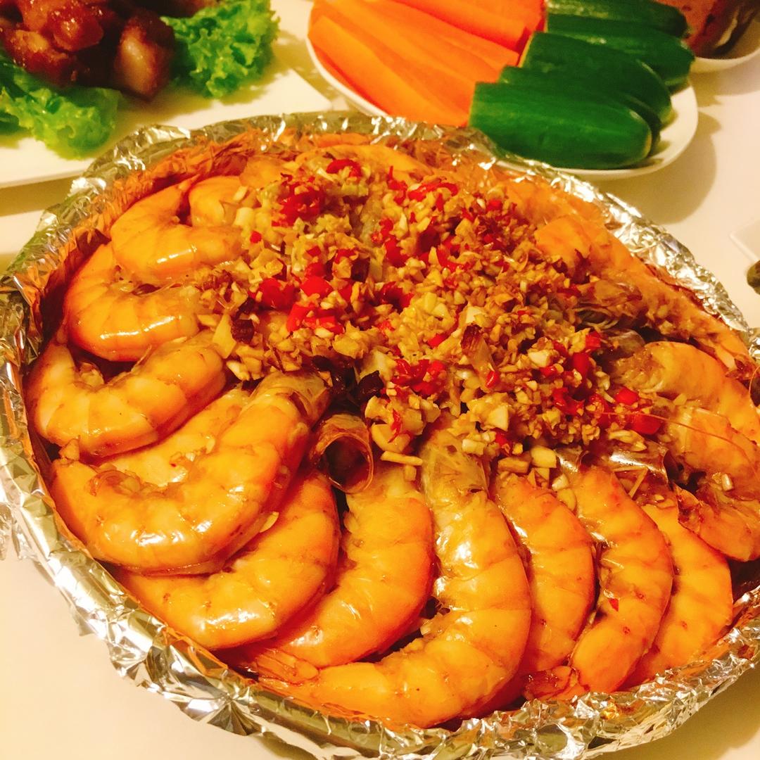 蒜蓉粉丝烤虾