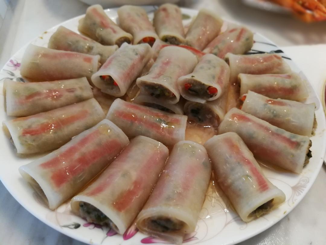 清蒸水晶萝卜卷