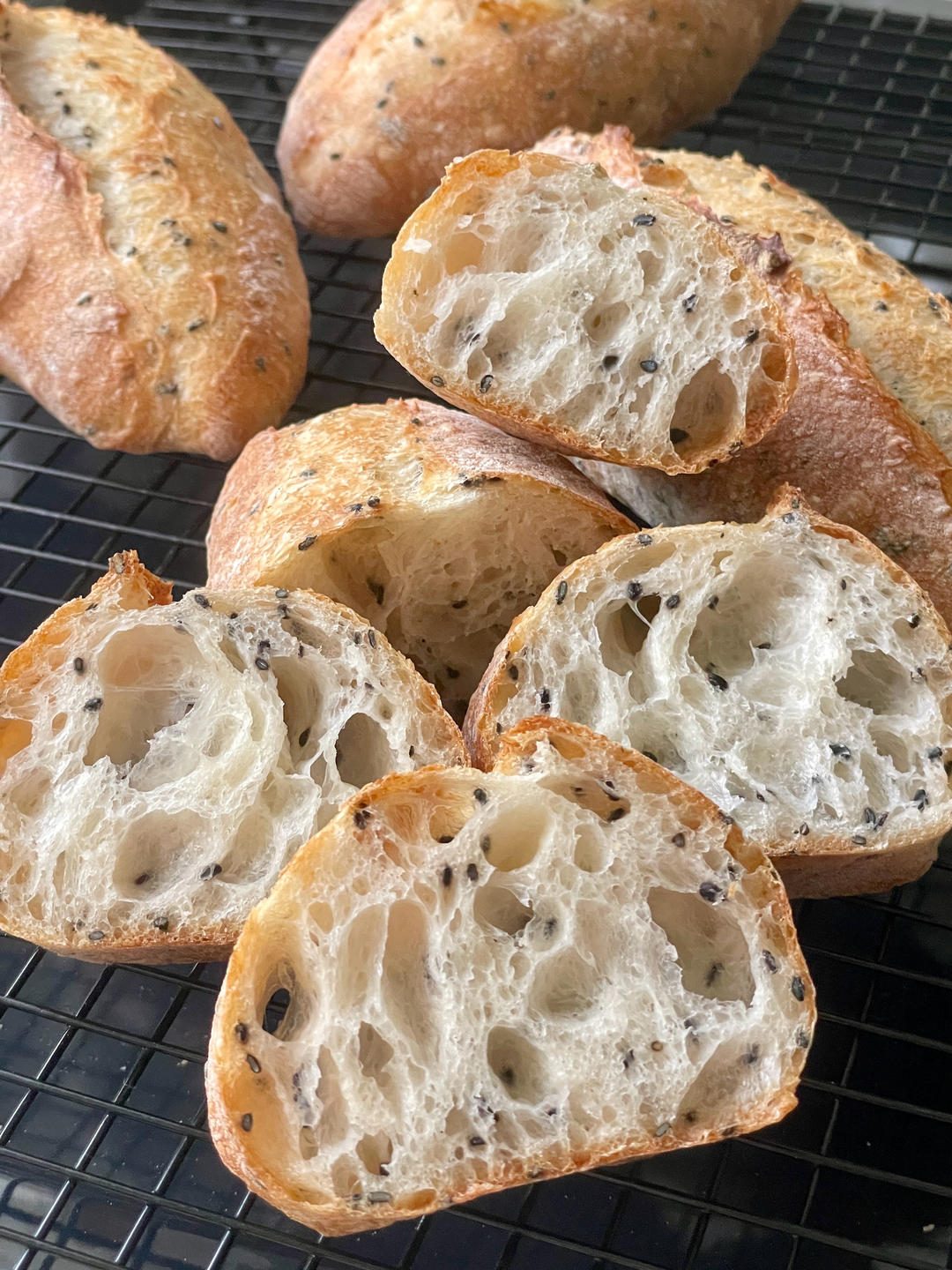 黑芝麻短法棍｜家庭版直接法