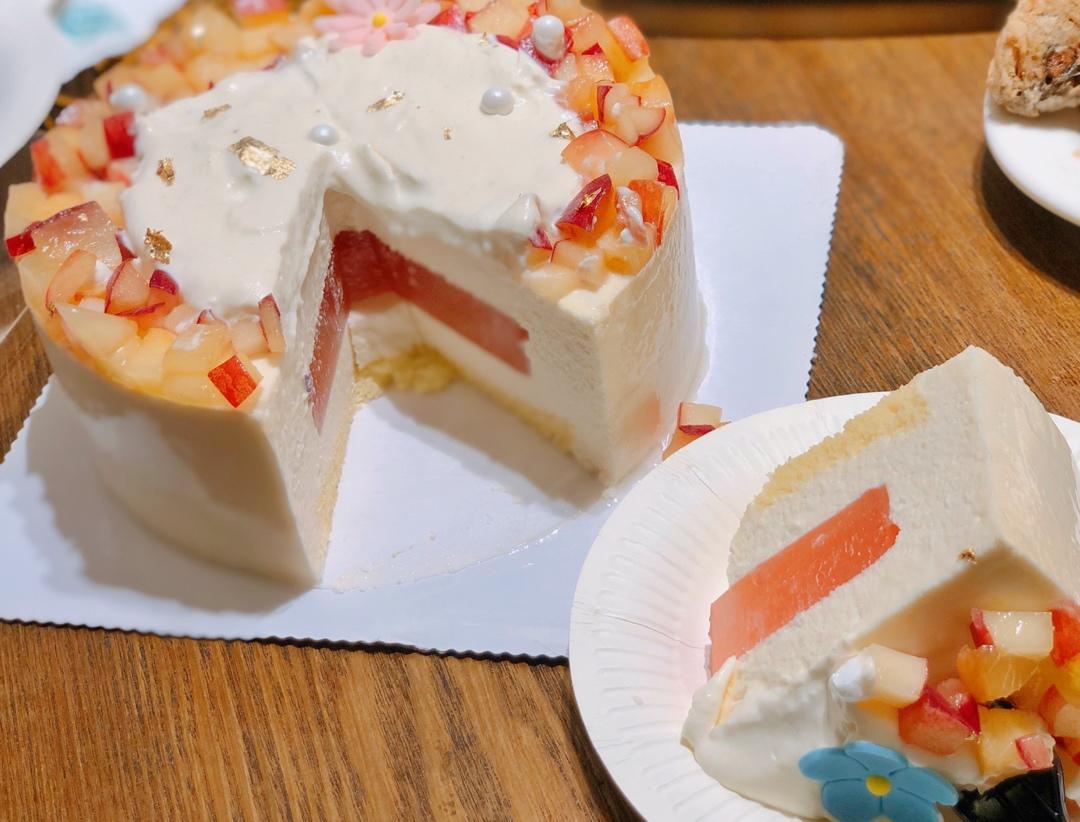 夏恬蜜桃乳酪慕斯蛋糕（6寸）