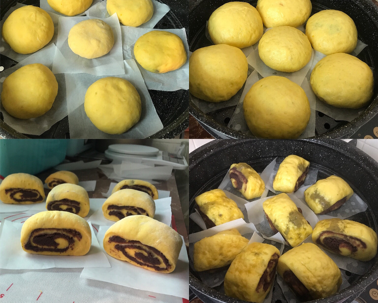 南瓜红豆包（没有称材料，一切适量，成功啦）的做法 步骤11