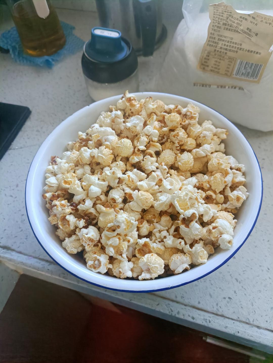 香甜爆米花超简单（普通炒锅）
