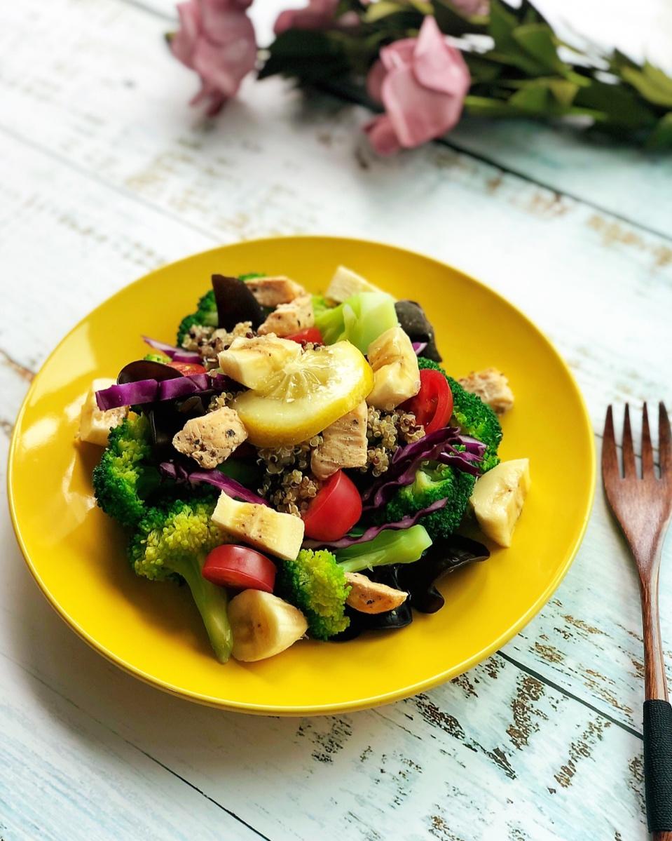 健康蔬菜水果沙拉 Healthy Veggie Fruit Salad with Pasta