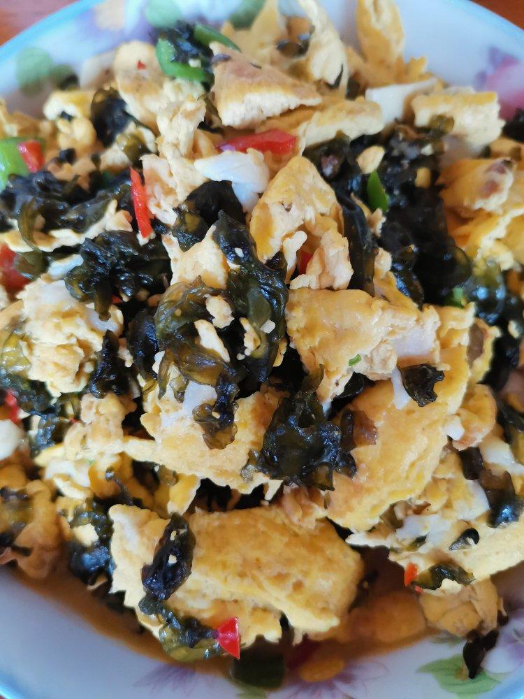 鲜香无比的地衣炒蛋