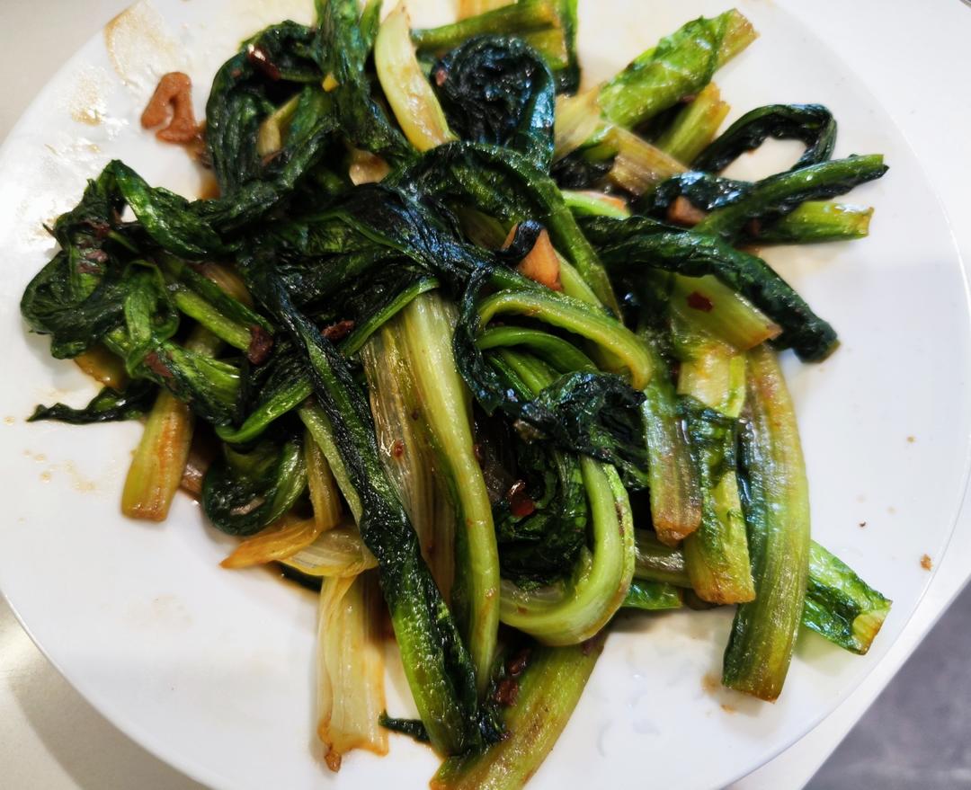 蒜蓉耗油清炒油麦菜，减脂快手菜，宝宝超爱，傻瓜步骤，屡试不爽，好吃且下饭，鲜香爽口！！