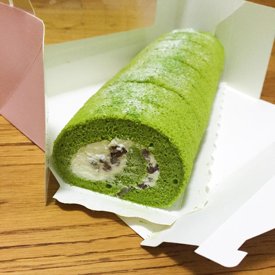 抹茶蜜豆蛋糕卷