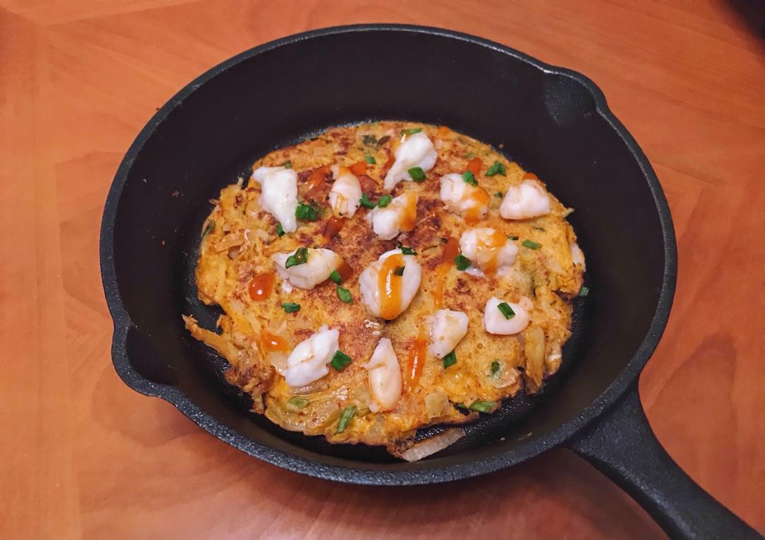 【泡菜海鲜饼】