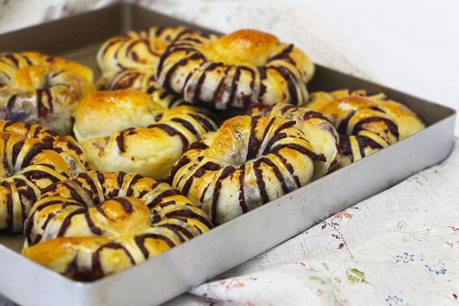 经典易上手豆沙面包