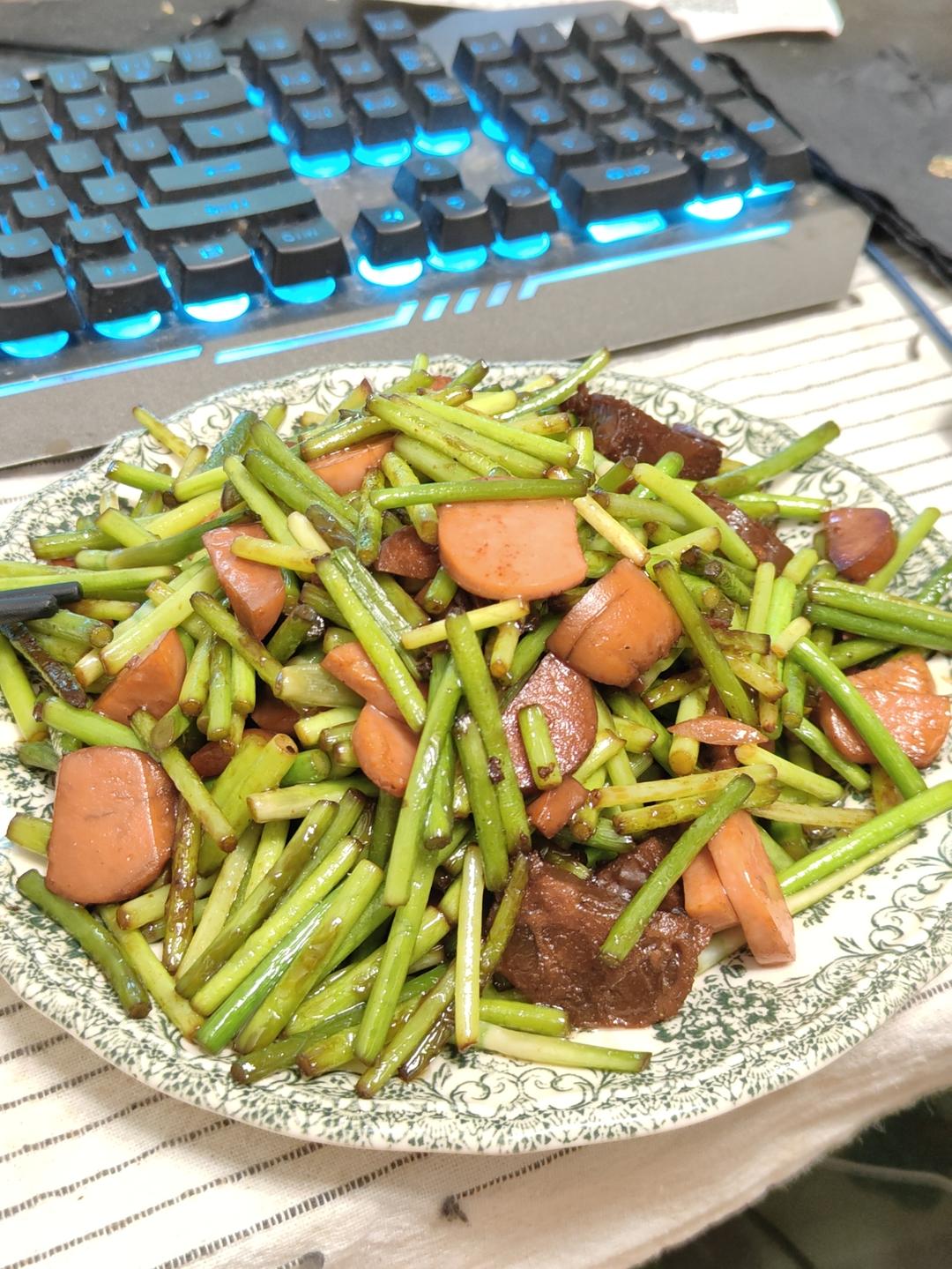 蒜薹炒腊肠