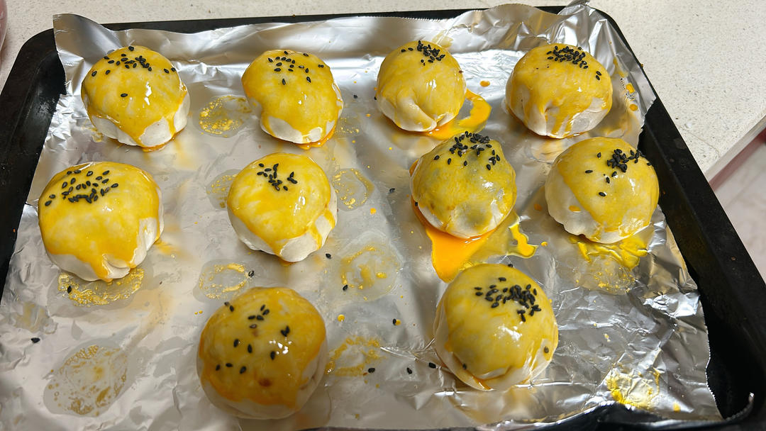 超简单 免揉 酥掉渣的蛋黄酥(超详细附全程视频)不破酥『万能酥皮』