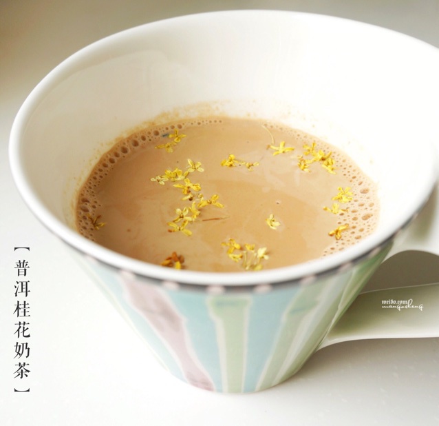 普洱玫瑰奶茶