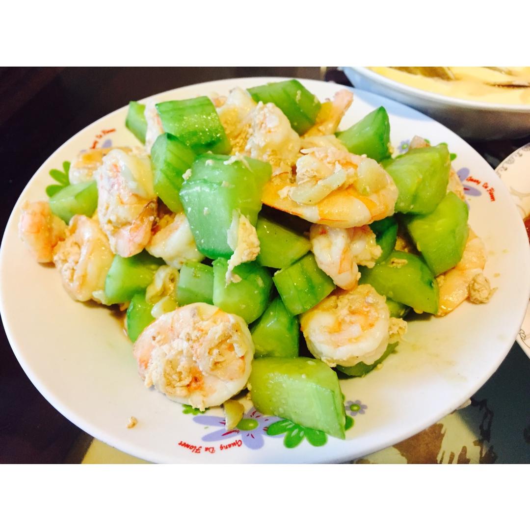 虾仁炒青瓜