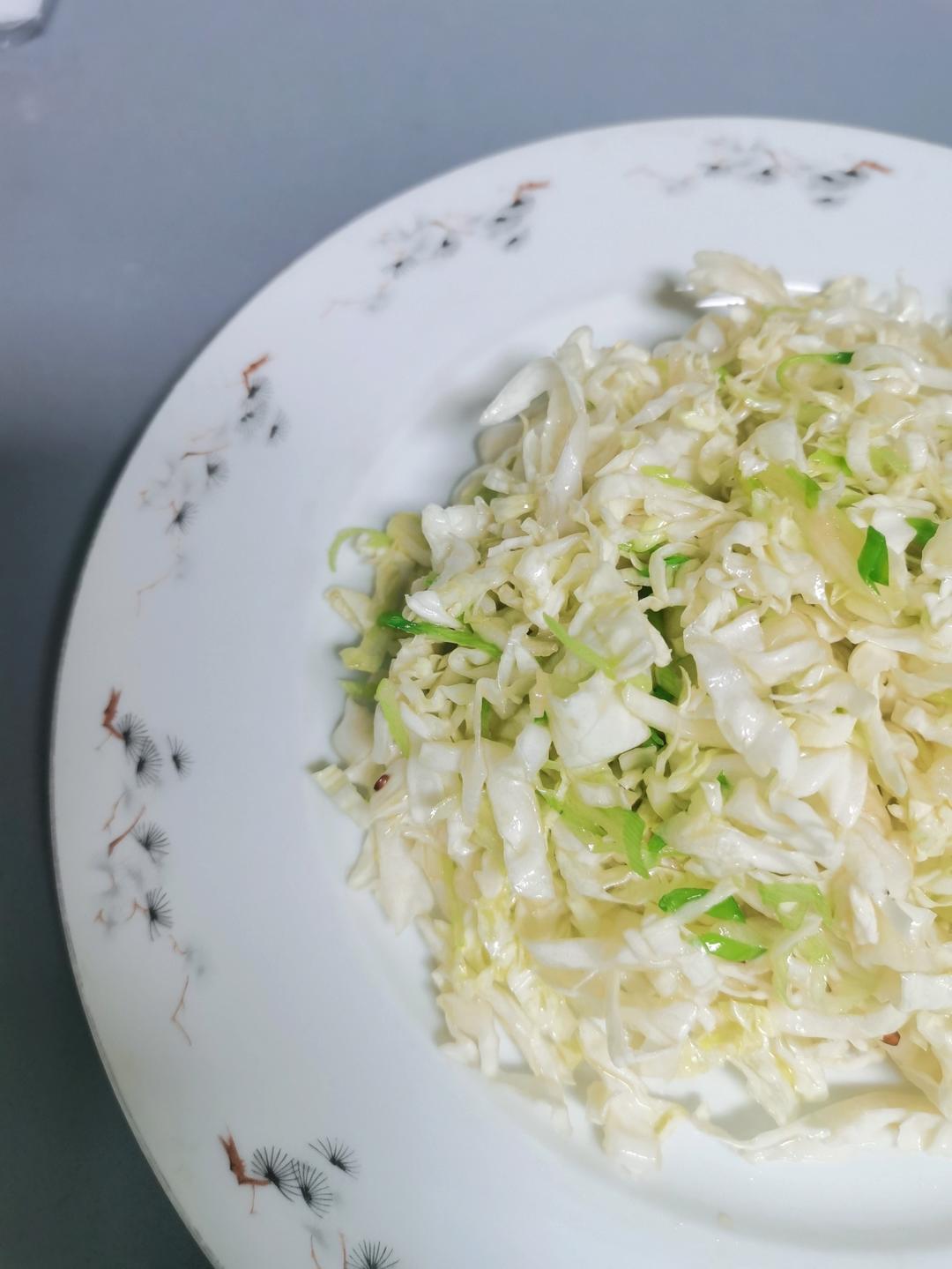 凉拌白菜芯——冬天的小凉菜