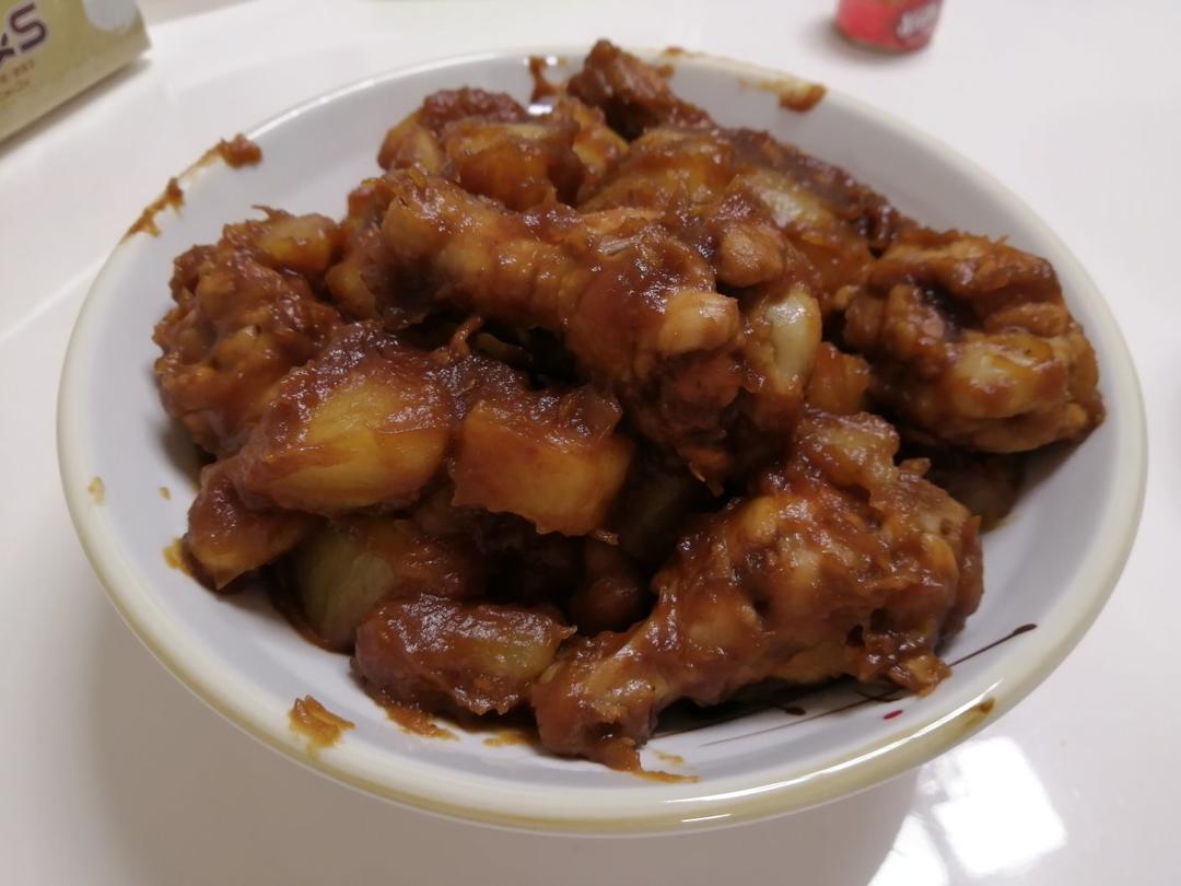 土豆焖鸡腿