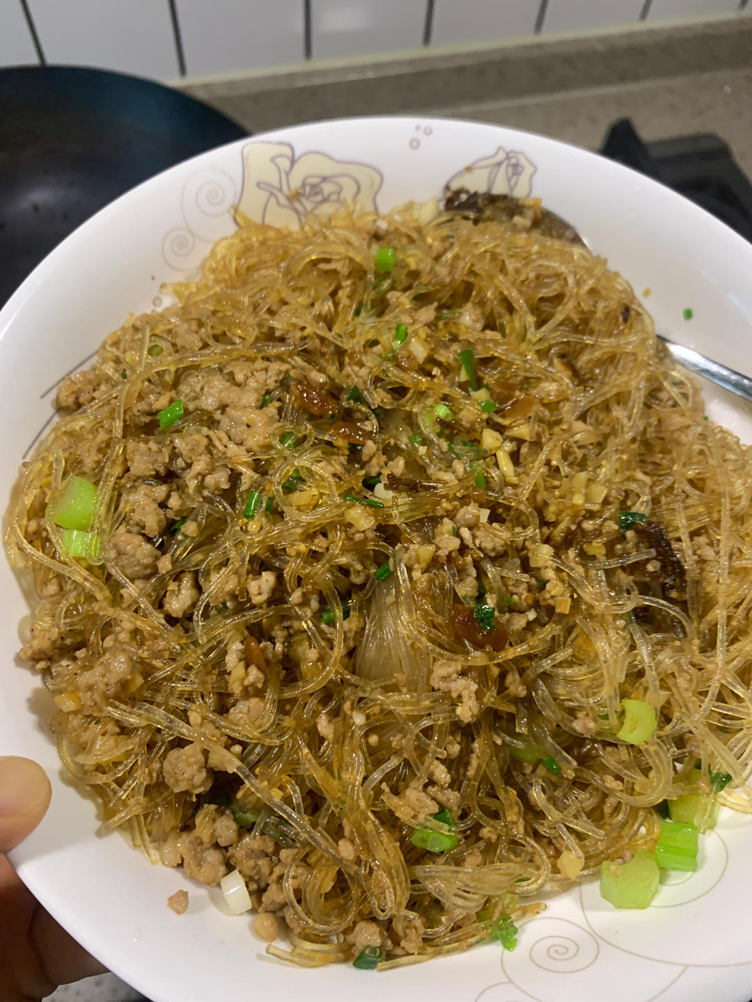 肉末粉丝煲（蚂蚁上树，干捞粉丝煲）
