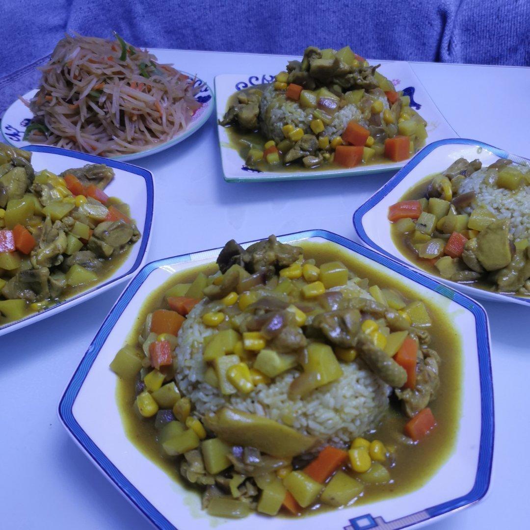 咖喱鸡肉饭