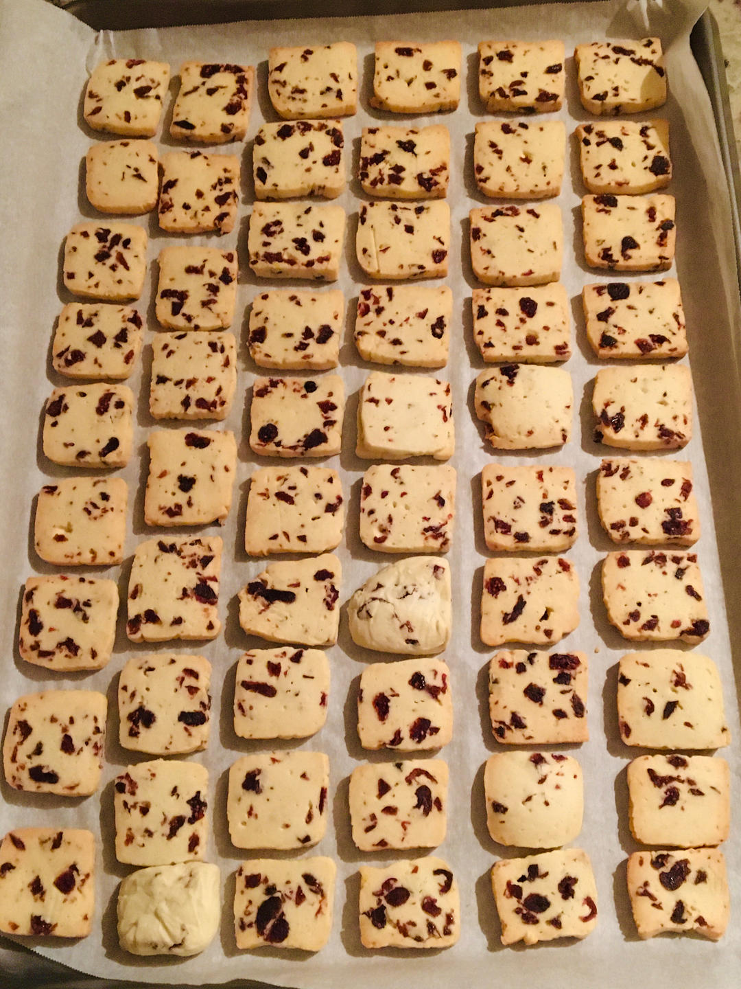 低糖少油版蔓越莓饼干