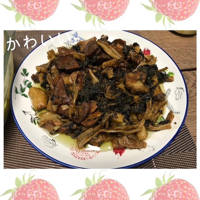 春不老盐菜烧肉的做法